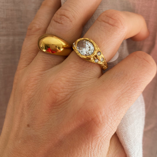 CUBA RING WHITE