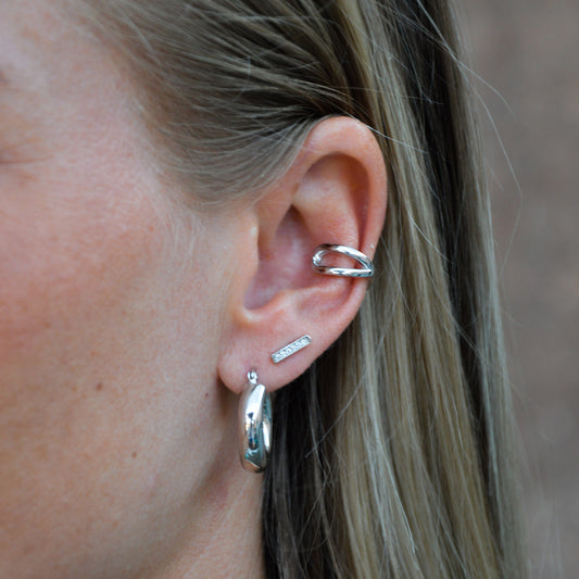 Stockholm ear cuff sølv - Øreringe - ARHMS