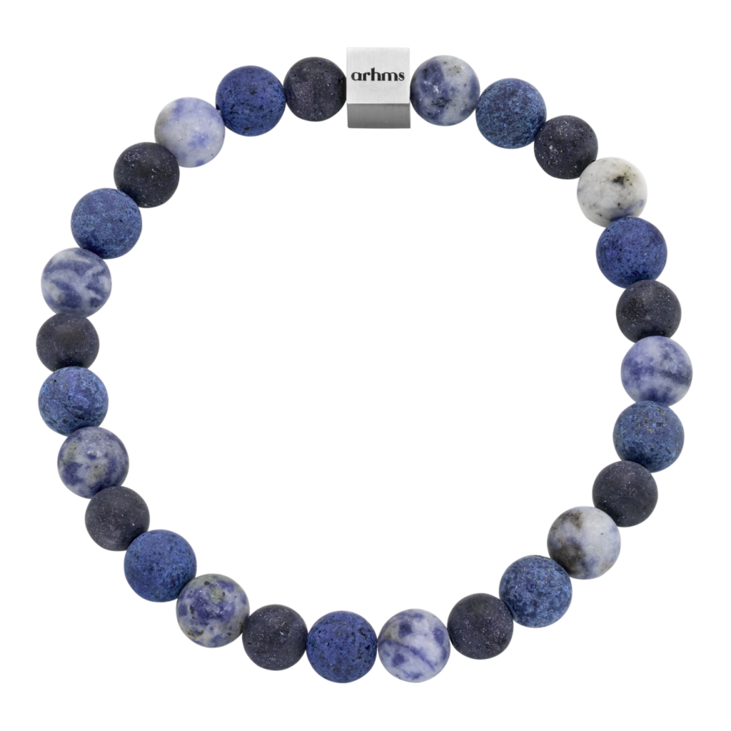 VENETO STEN ARMBÅND BLÅ/SORT SMALL