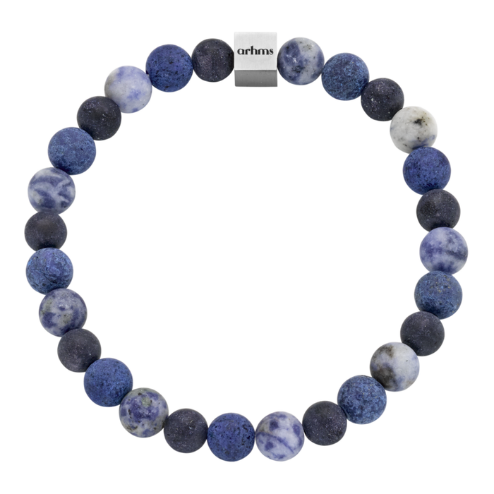 VENETO STEN ARMBÅND BLÅ/SORT SMALL