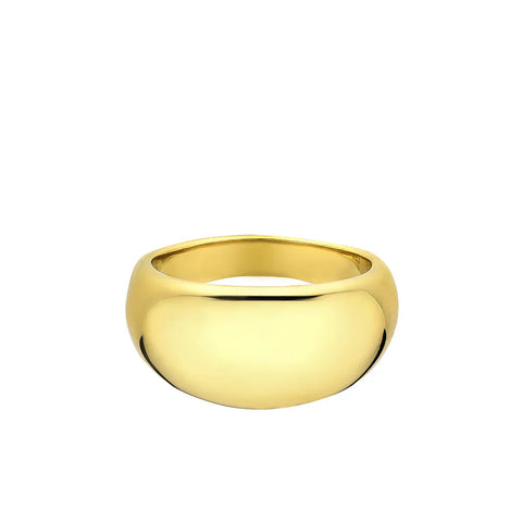 PANAMA RING FORGYLDT STÅL STR. 54