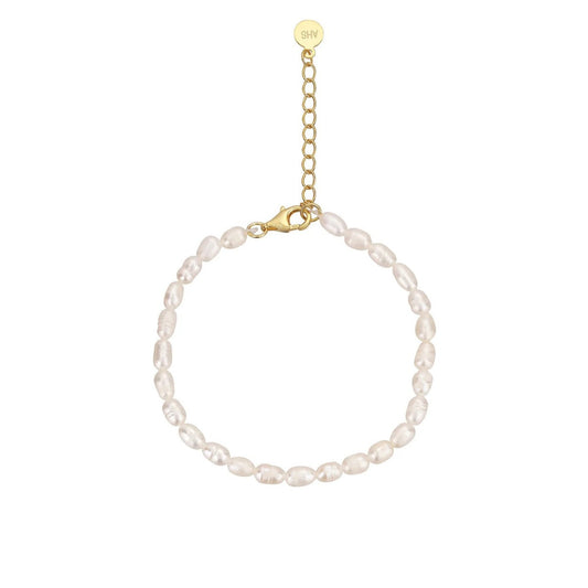 PERLEARMBÅND 3-4MM 16+4CM