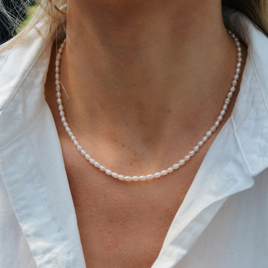 Göteborg Forgyldt Sølv Halskæde fra Arhms med Perler