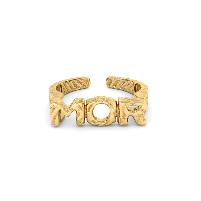 Arhms Mor Banket Justerbar Ring i Forgyldt Sølv test