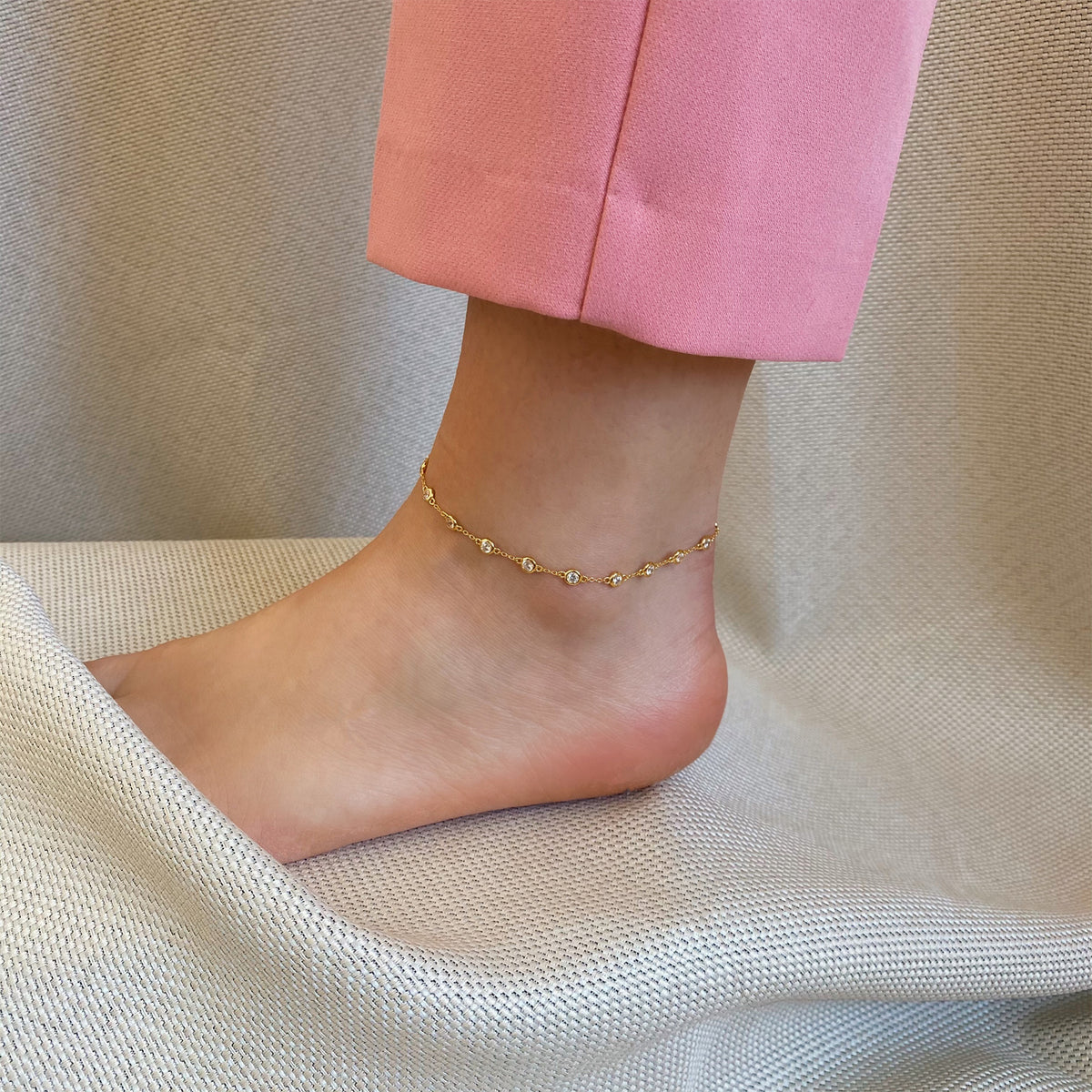 Leon ankelkæde guld - Ankelkæde - ARHMS