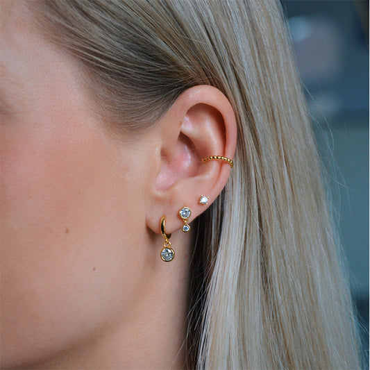 Split ørestikker sølv - Øreringe - ARHMS